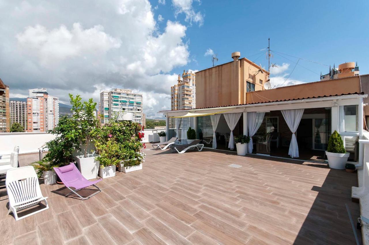 شقة Atico Con Enorme Terraza Y Chill Out Particular بينايدورم المظهر الخارجي الصورة